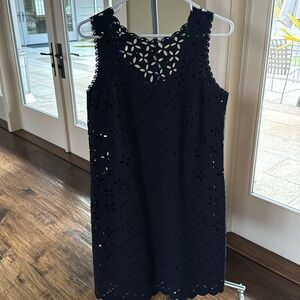 J. Crew laser cut eyelet shift dress